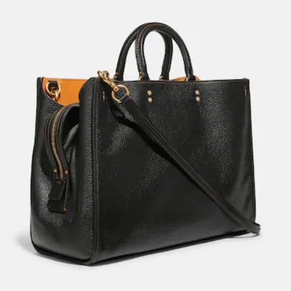 Coach Rogue 39 Bag Black Leather